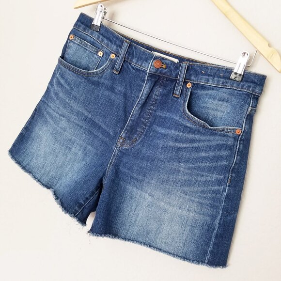 Madewell Cutoff Edition Glenoaks Wash Jean High-Rise Denim Shorts F7019 Size 29 - Picture 16 of 16